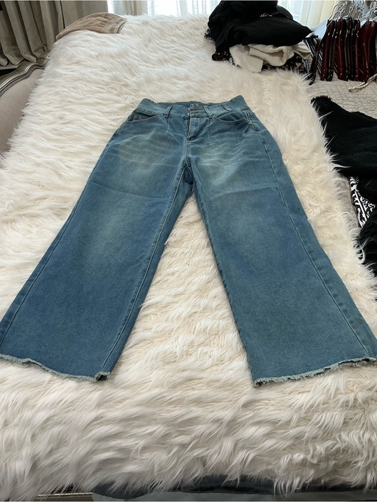 Denim - Wide-Leg Blue Women's Jeans - Casual Comfort